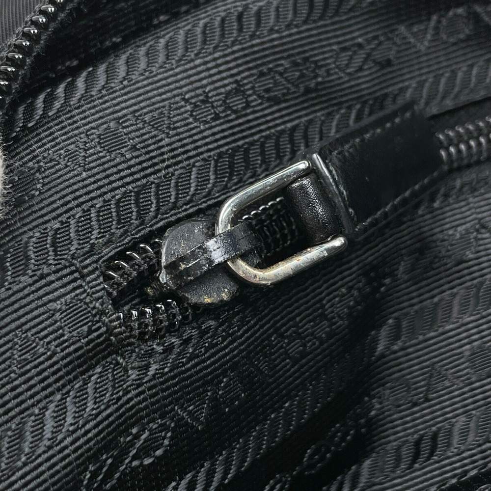 Prada Logo Plate Shoulder Bag Nero Black - Picture 6 of 7